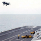 Illustration for article titled The Time When AV-8 Harriers Deployed Aboard A Fixed-Wing Navy Carrier